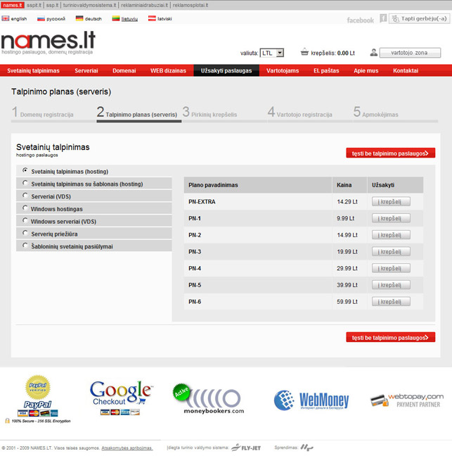 Elektroninės parduotuvės sprendimas